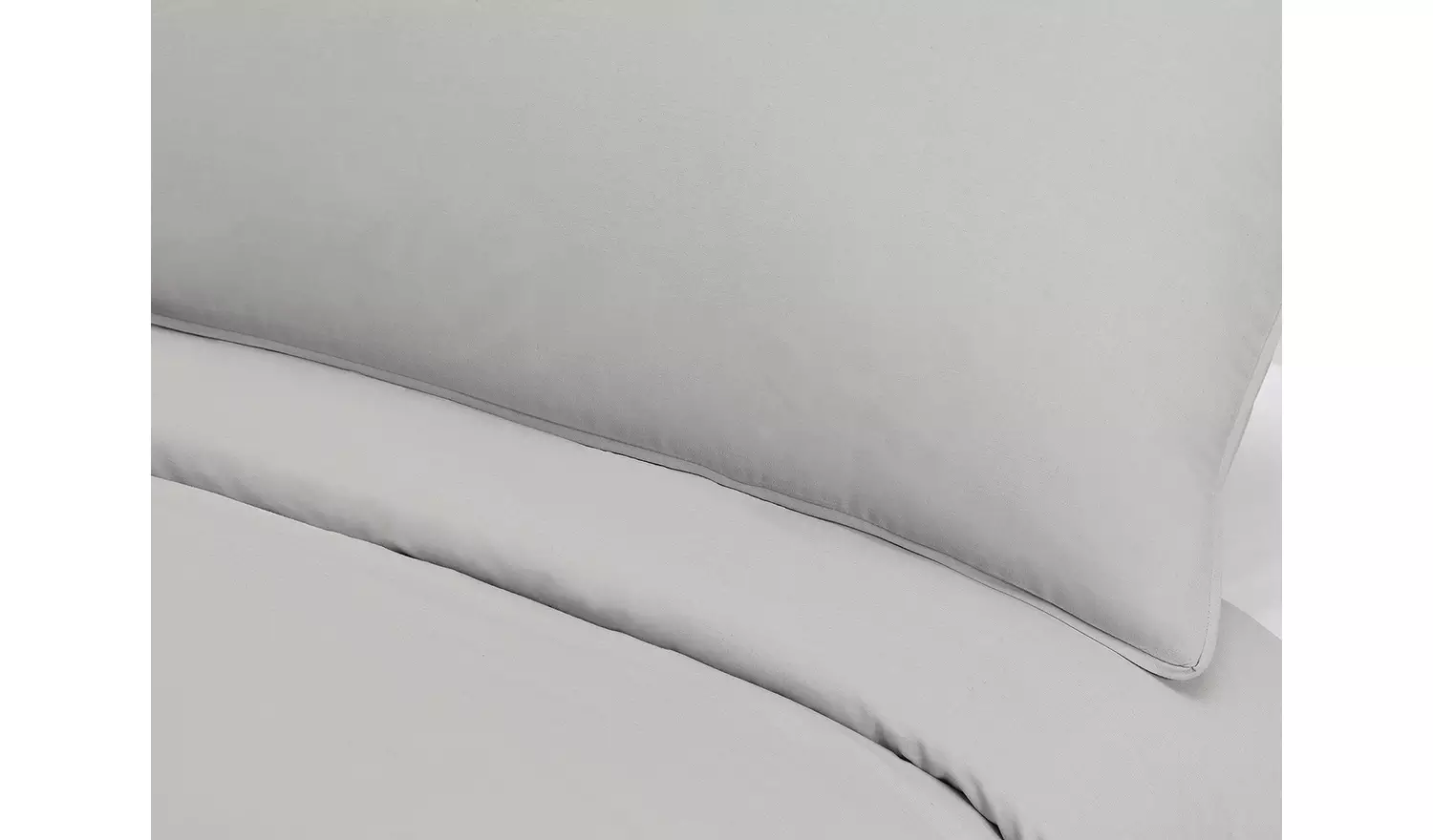 Habitat Cotton Rich 180 TC Plain Grey Bedding Set - Single