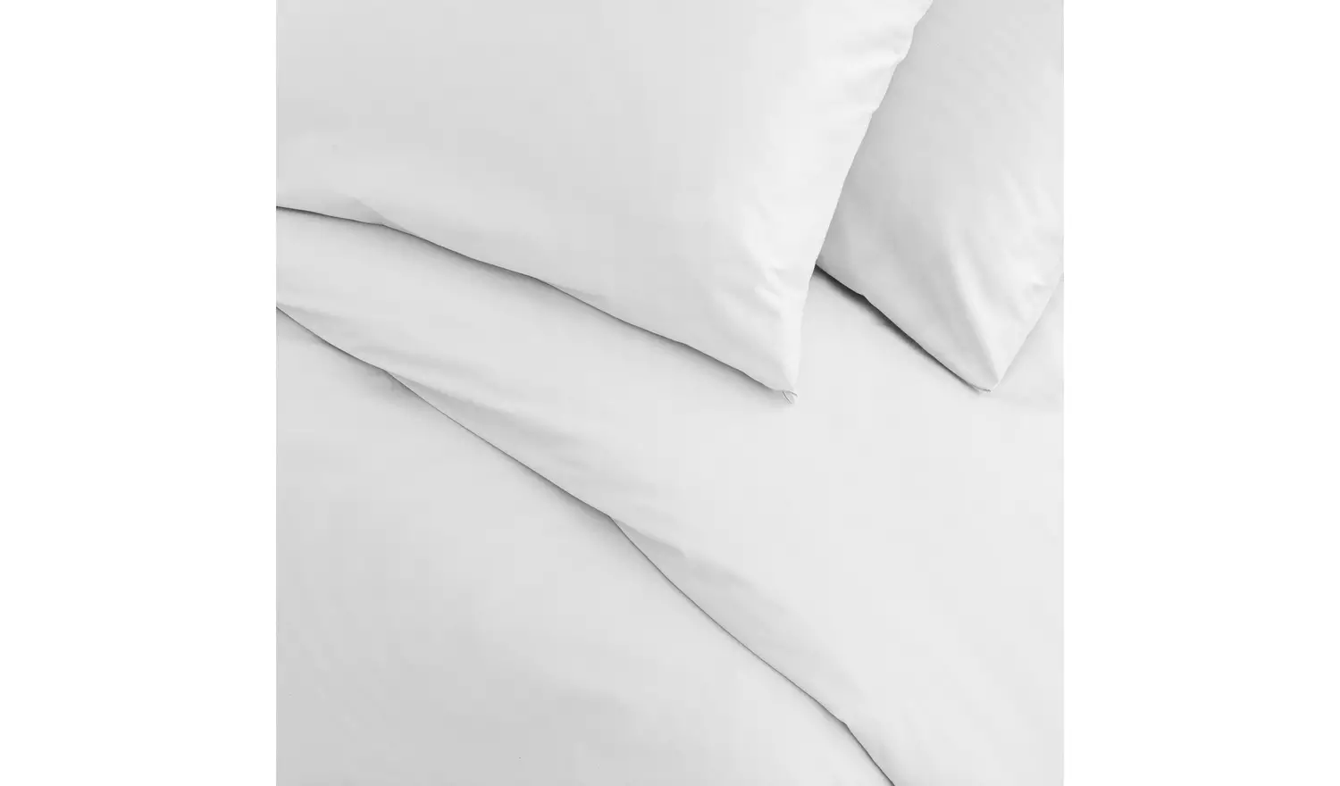 Habitat Cotton Rich 180 TC Plain White Bedding Set - Double