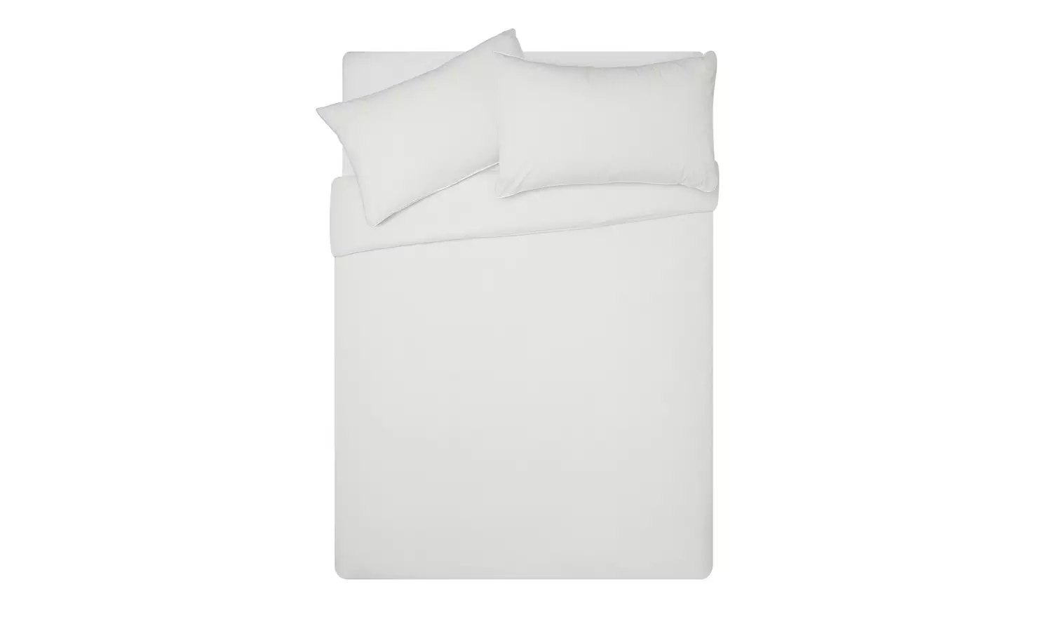 Habitat Cotton Rich 180 TC Plain Cream Bedding Set - Double