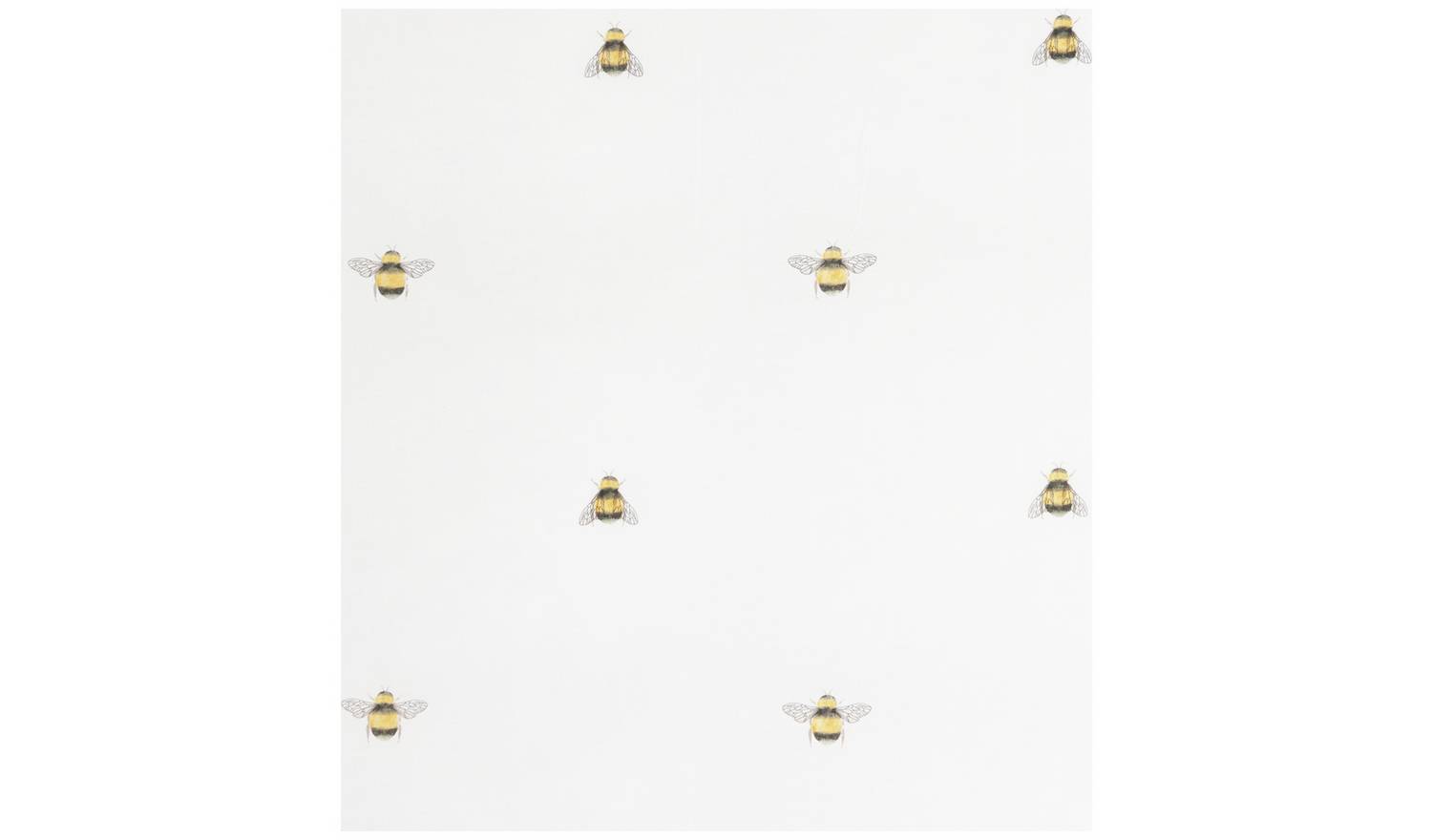 Habitat Hideaway Bee Print White Bedding Set - Single