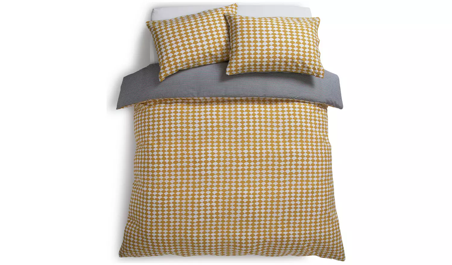 Habitat Cotton Scallop Yellow Bedding Set - Superking