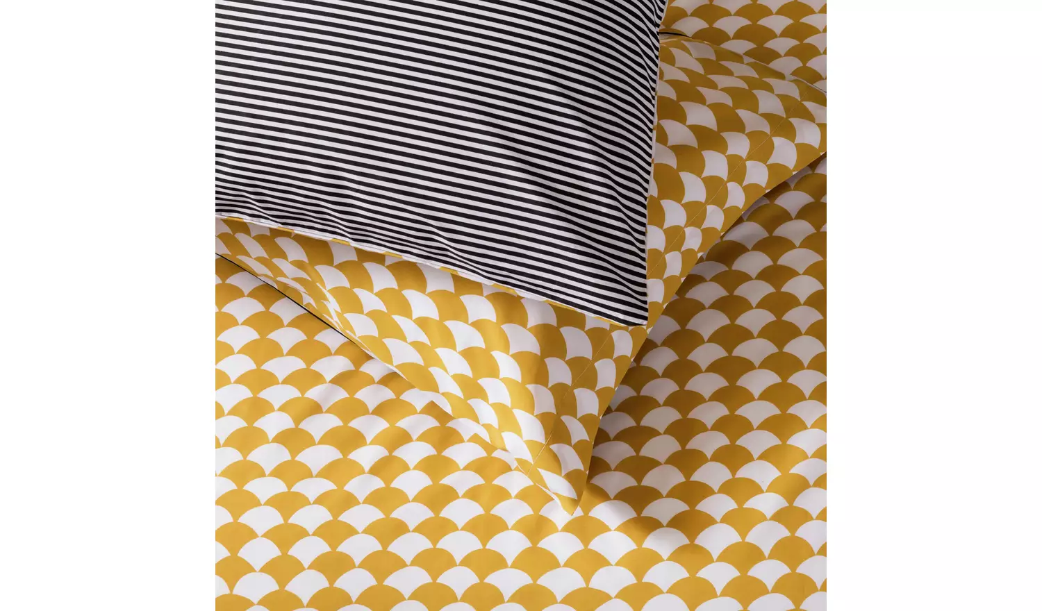 Habitat Cotton Scallop Yellow Bedding Set - Superking