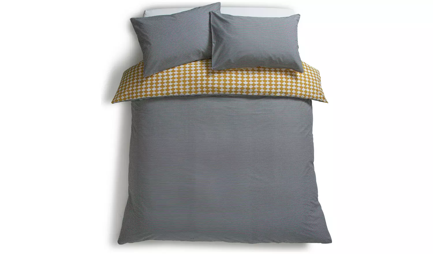 Habitat Cotton Scallop Yellow Bedding Set - Superking