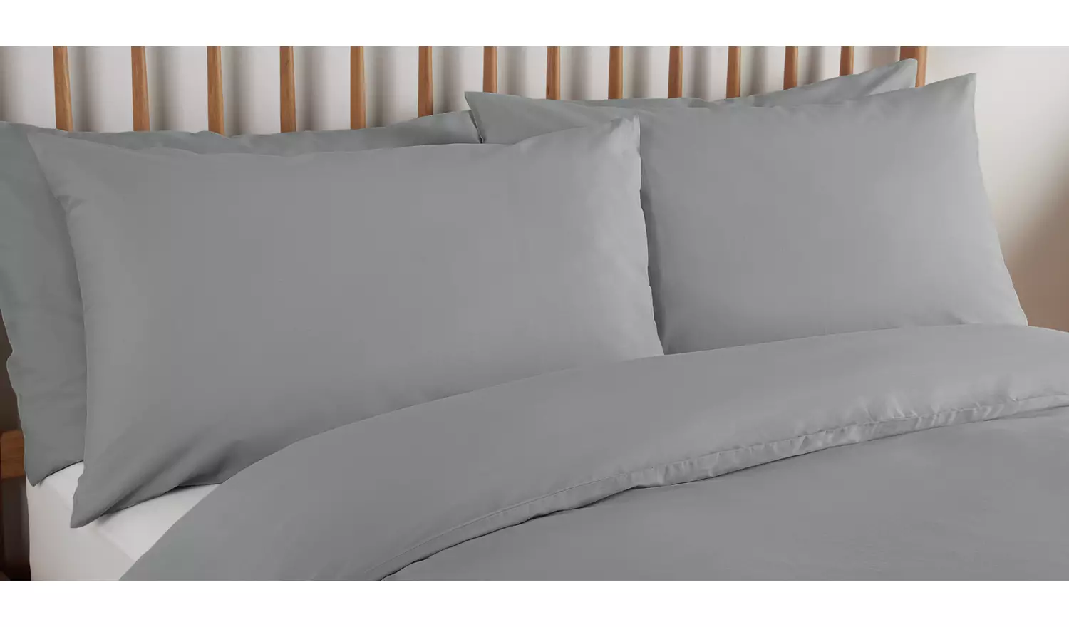 Habitat Cool Lyocell Cotton Dove Grey Bedding Set - Single