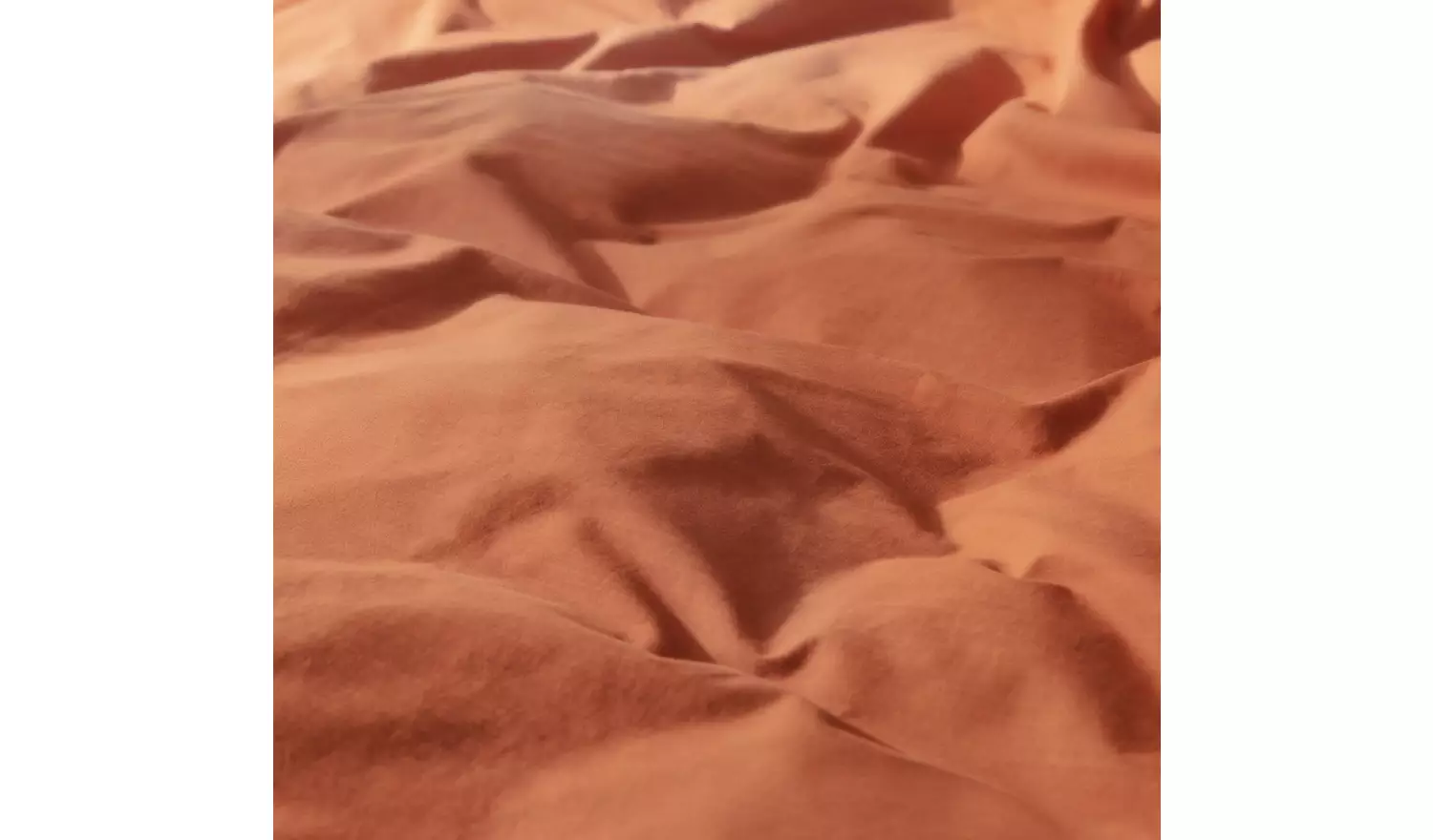 Habitat Cotton Linen Plain Rust Bedding Set - Double