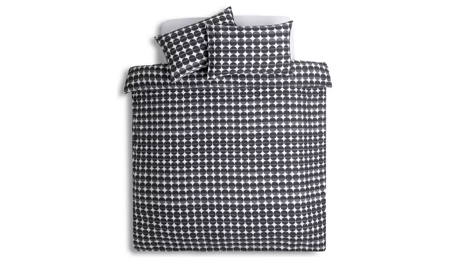 Habitat Industrial Spot Black & White Bedding Set - Double