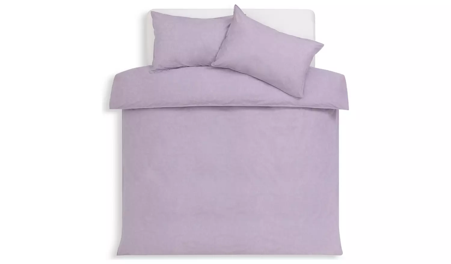 Habitat Reset Cotton Textured Print Lilac Bedding Set-Double