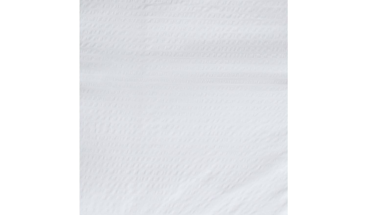Habitat Seersucker Plain White Bedding Set - Double