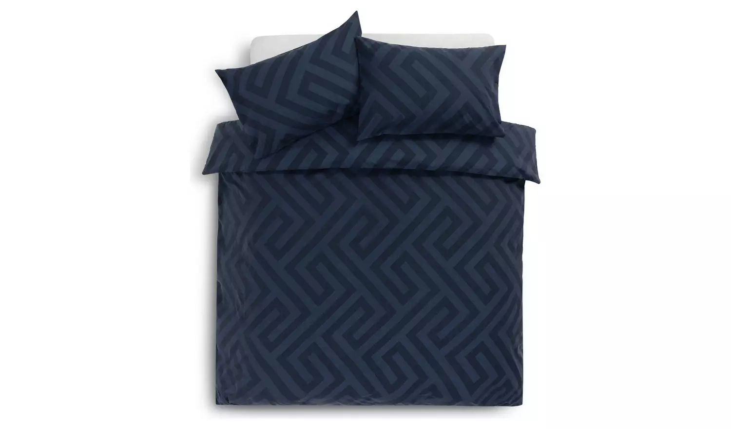 Argos Home Geo Navy Bedding Set - Double
