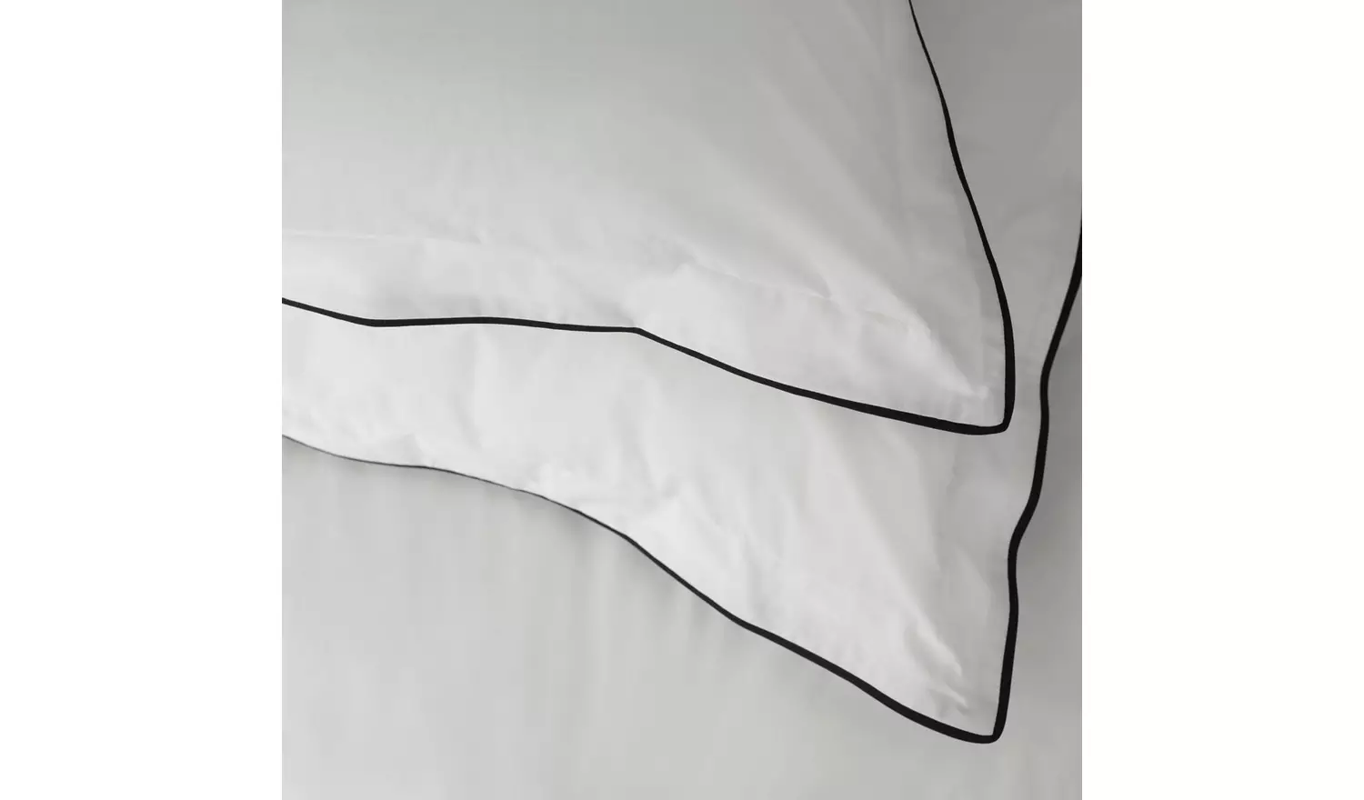 Habitat Cotton 200TC Oxford Edge White Bedding Set - Double