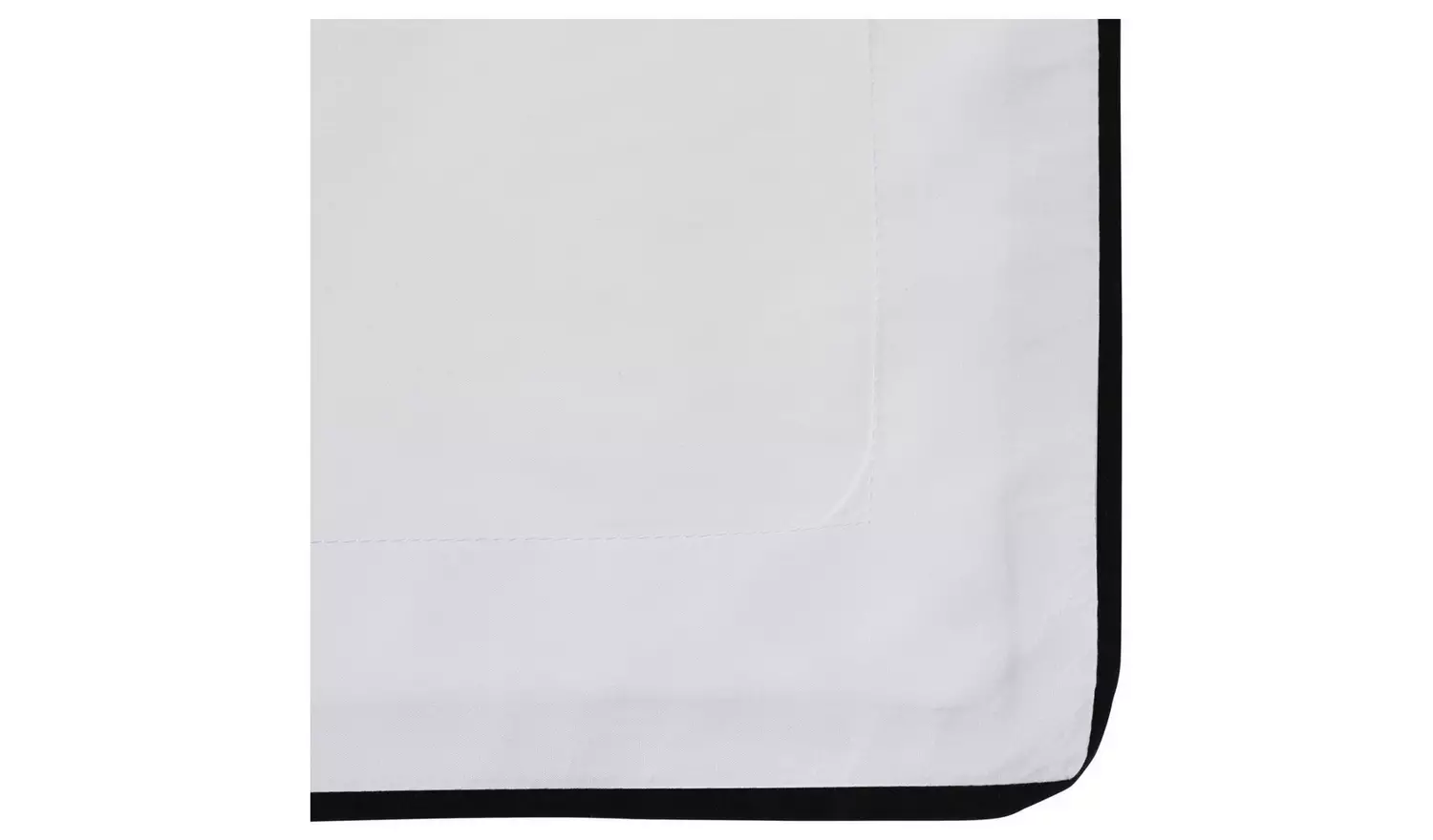 Habitat Cotton 200TC Oxford Edge White Bedding Set - Double