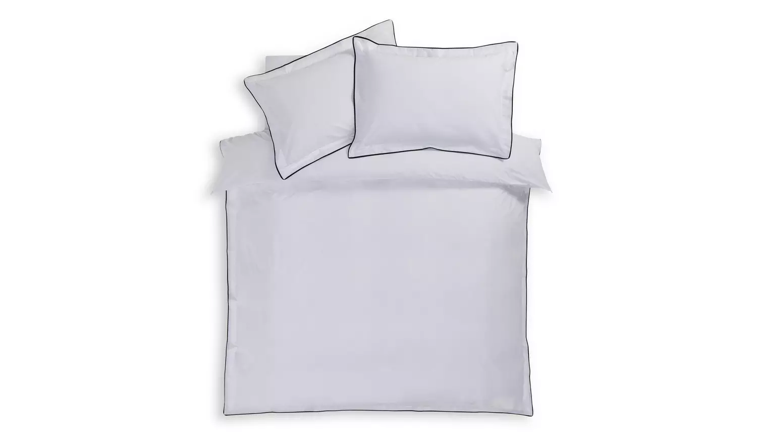 Habitat Cotton 200TC Oxford Edge White Bedding Set -Kingsize