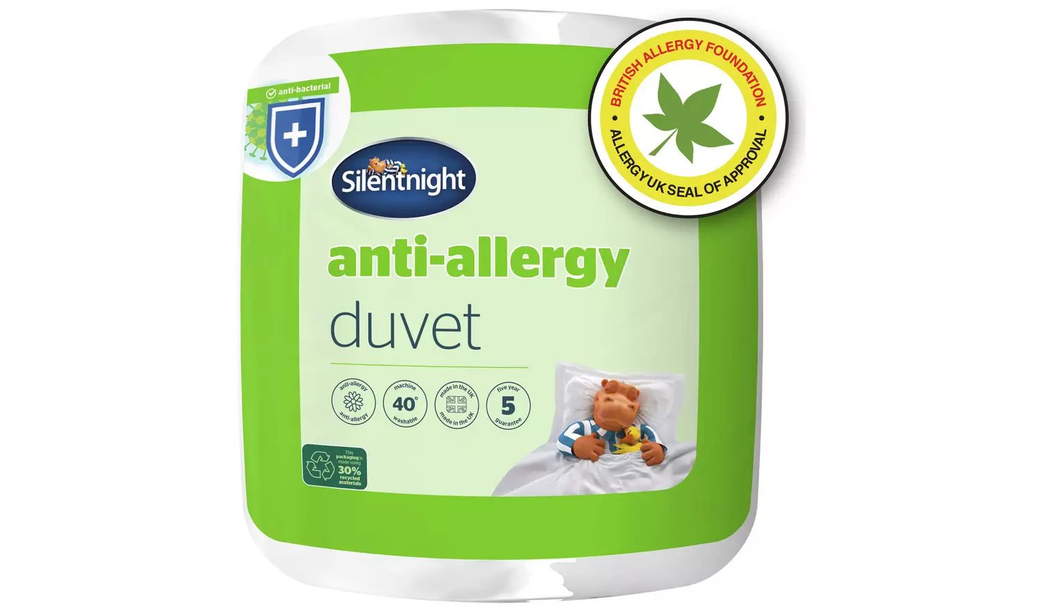 Silentnight Anti-Allergy 10.5 Tog Duvet - Single