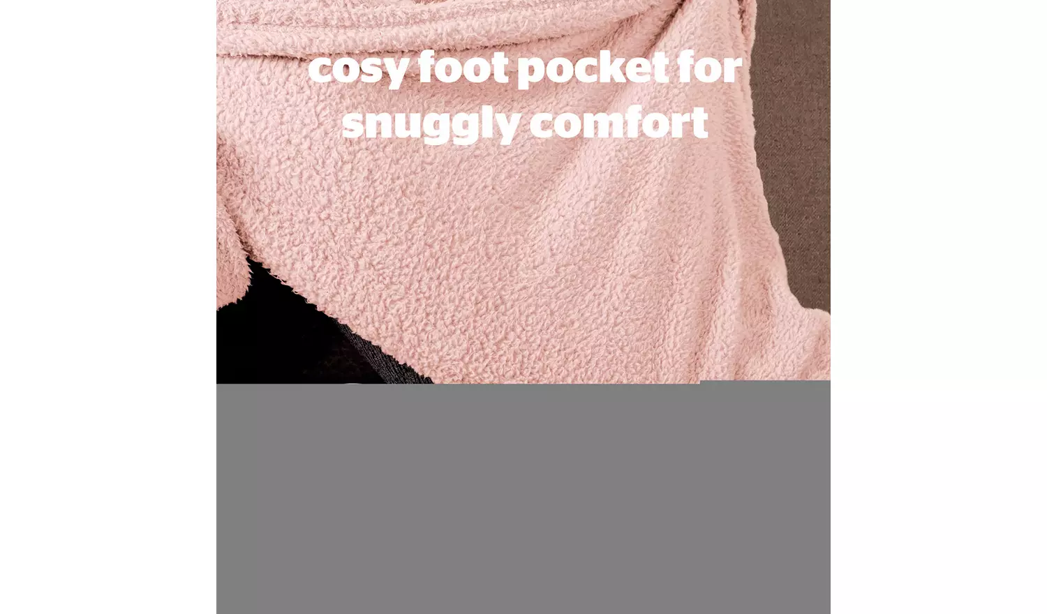 Silentnight Snugsie Wearable Blanket with Sleeves-Blush Pink