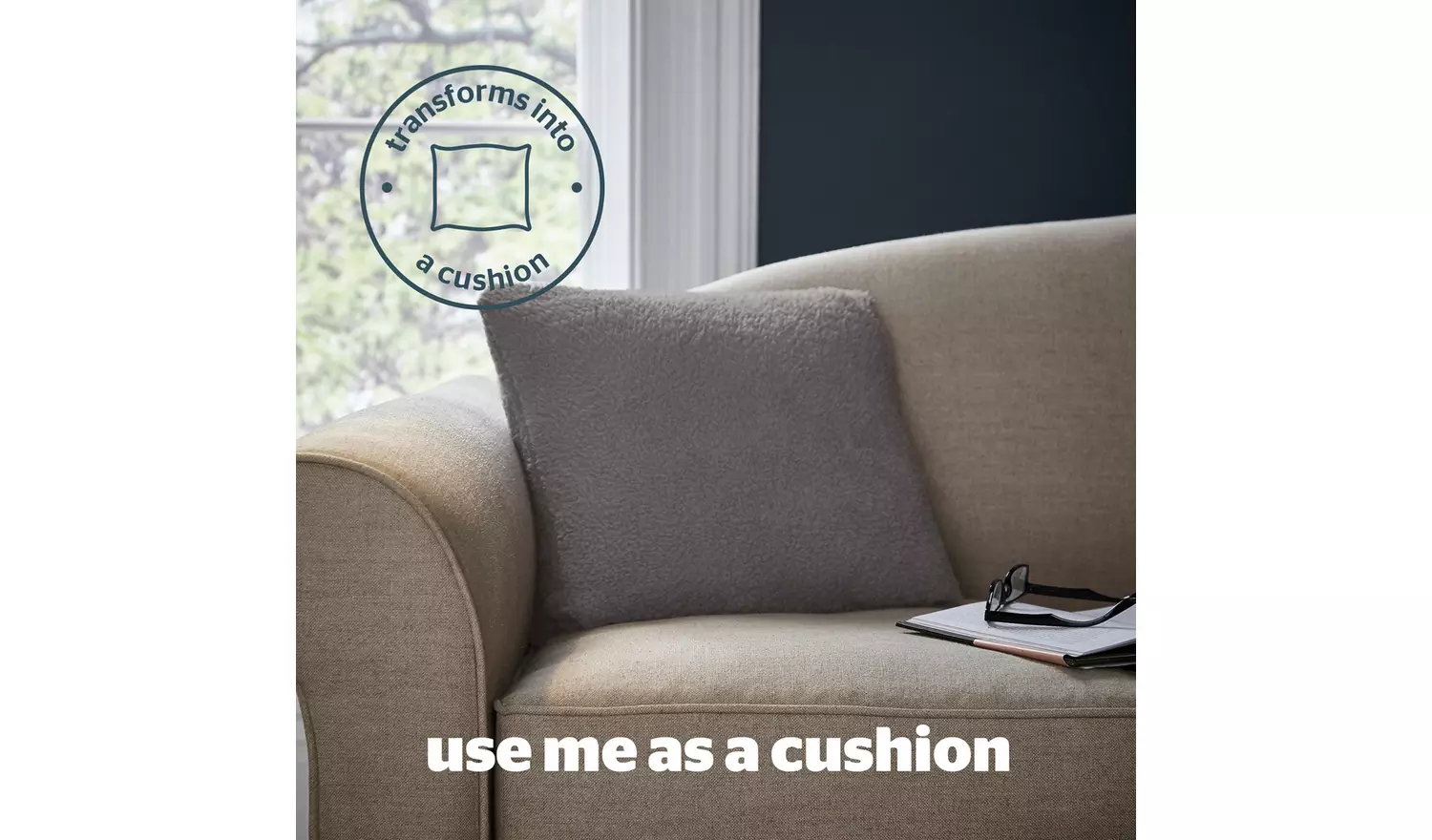 Silentnight Snugsie Wearable Blanket with Sleeves - Grey