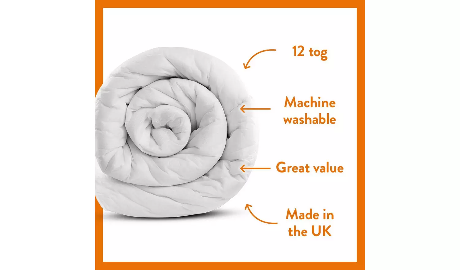 Dreamwell Cold Nights Medium Weight 12 Tog Duvet - Kingsize