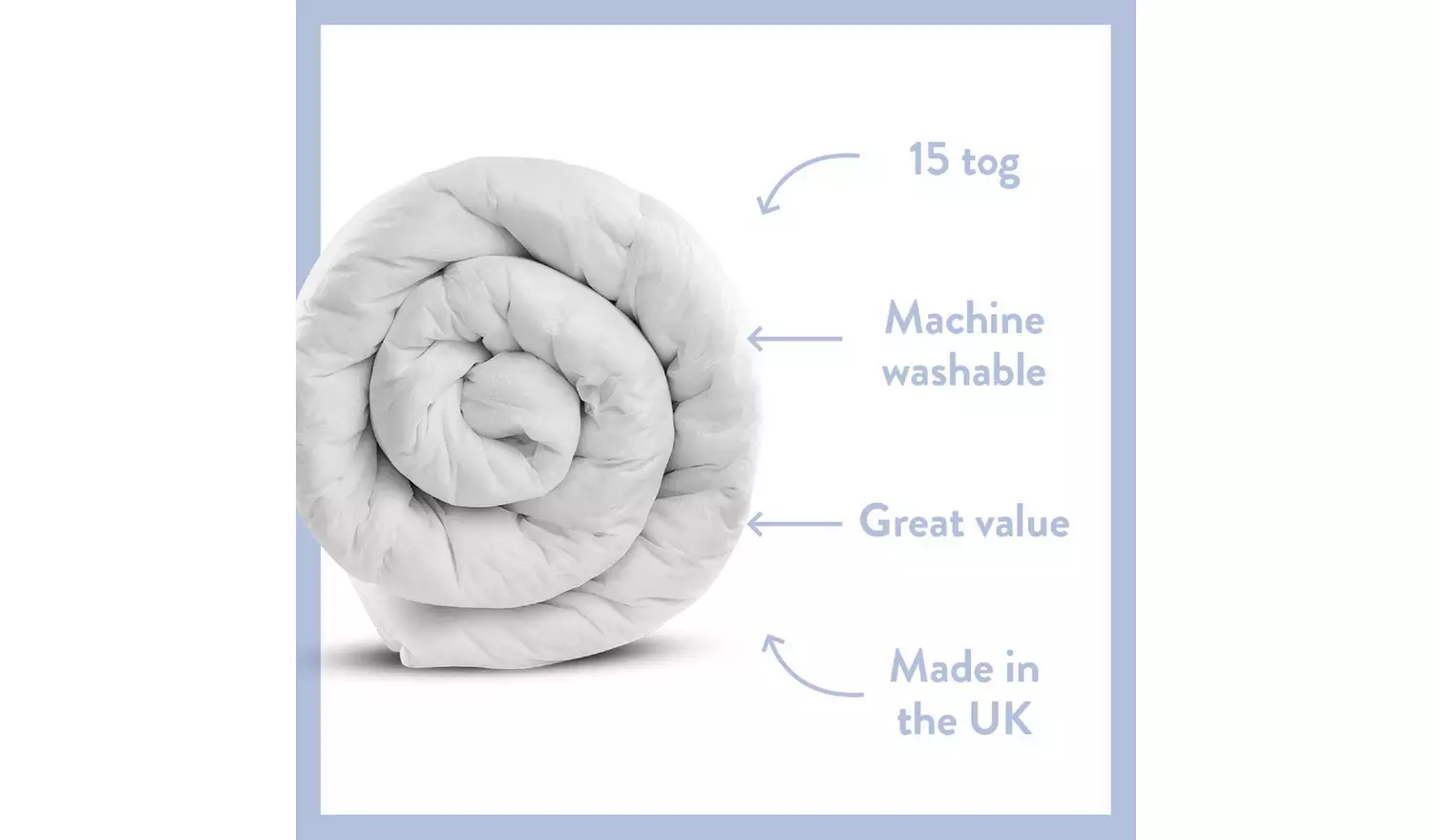 Dreamwell Medium Weight 15 TogDuvet - Kingsize