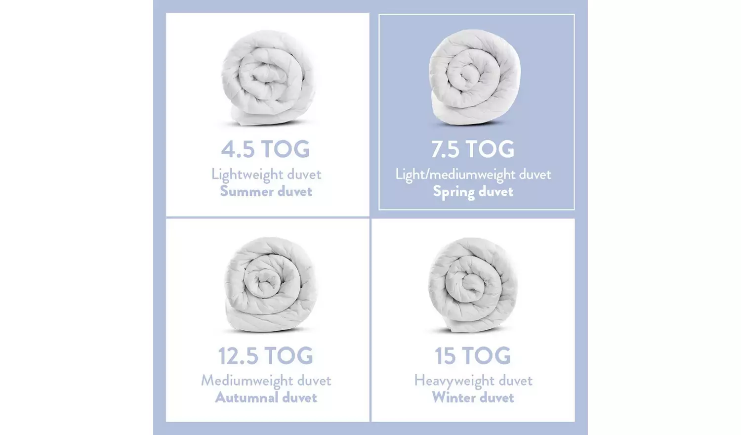 Dreamwell Medium Weight 15 TogDuvet - Kingsize