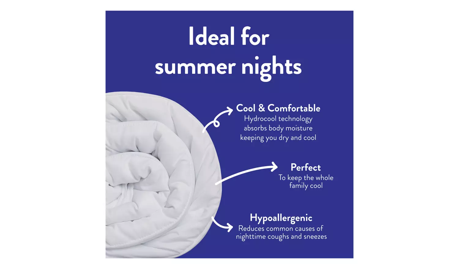 Slumberdown Stay Cool 4.5 Tog Duvet - Superking