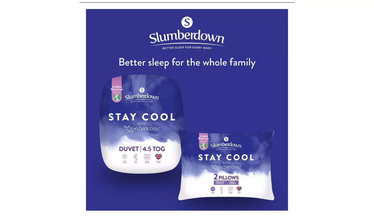 Slumberdown Stay Cool 4.5 Tog Duvet - Superking
