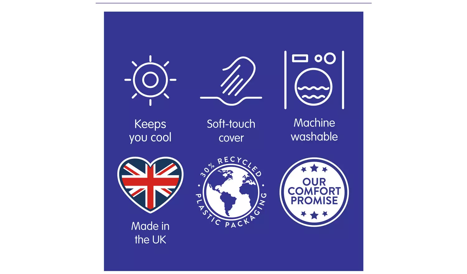 Slumberdown Stay Cool 4.5 Tog Duvet - Superking