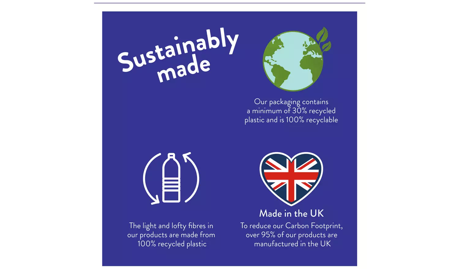 Slumberdown Stay Cool 4.5 Tog Duvet - Superking