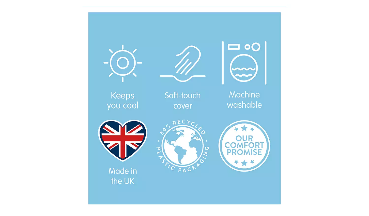 Slumberdown Summer Cool 4.5 Tog Duvet - Superking