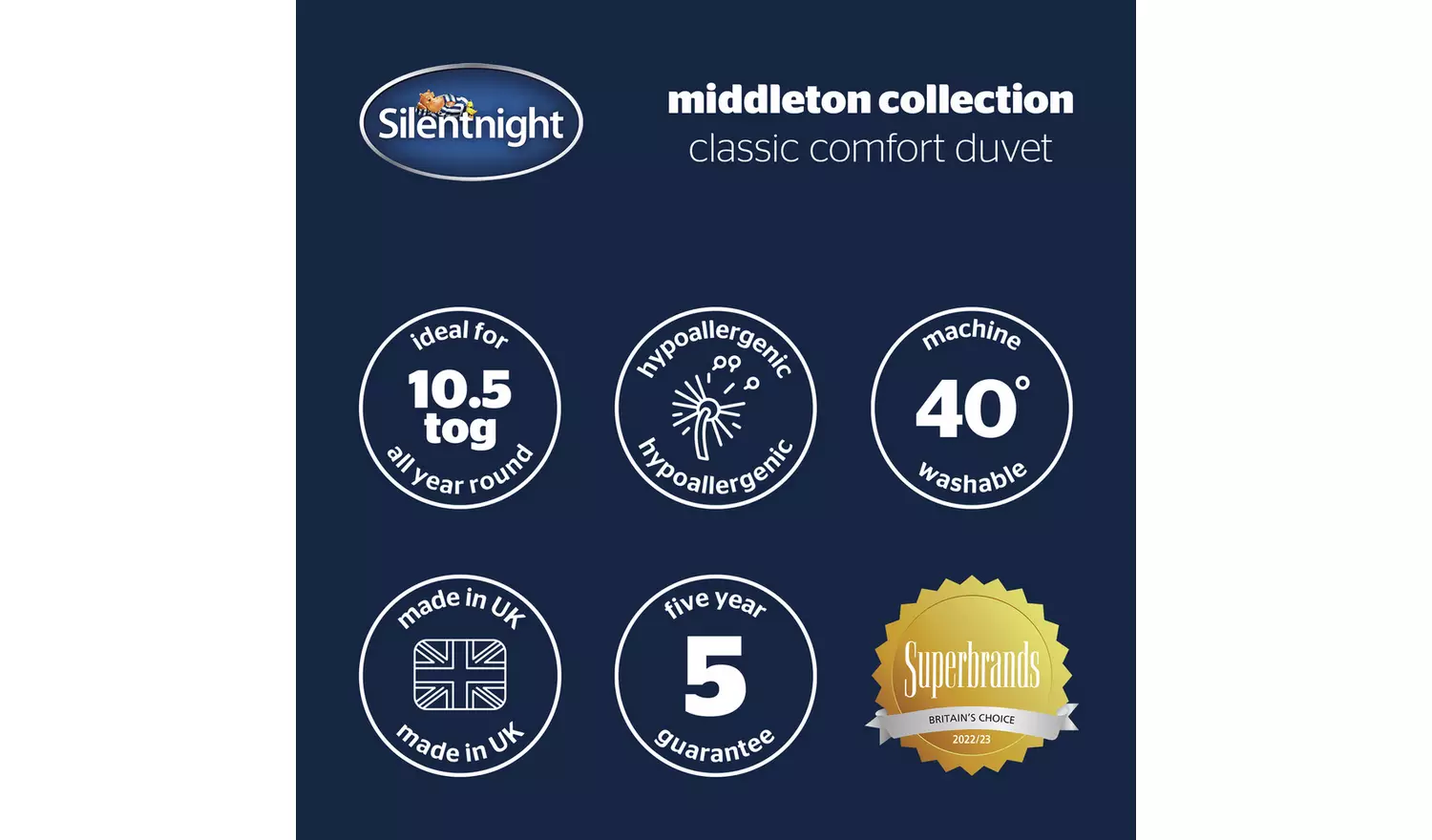 Silentnight Middleton Collection 10.5 Tog Duvet - Kingsize