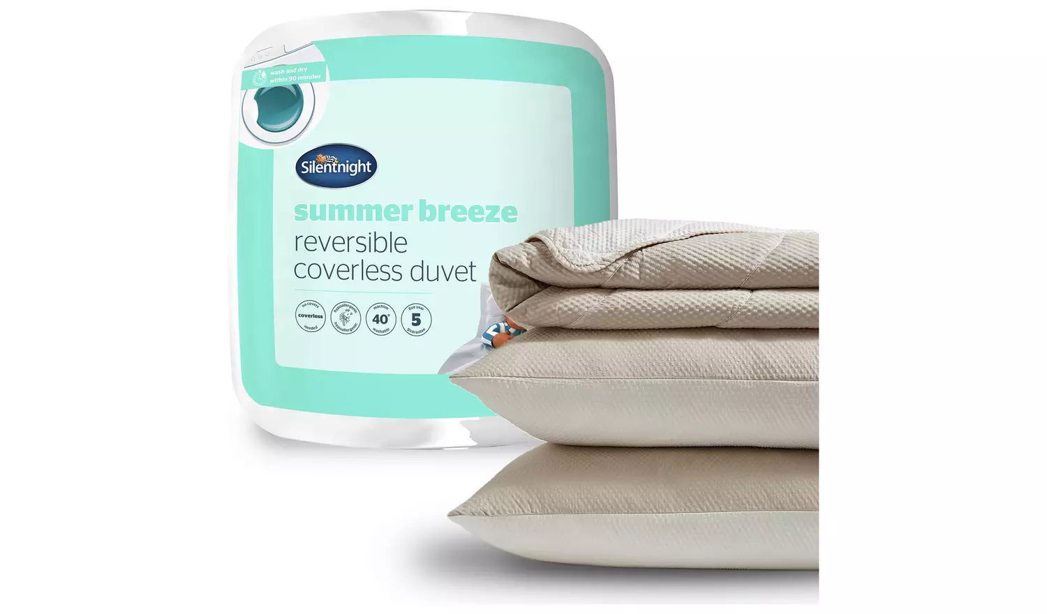 Silentnight Summer Breeze Coverless 2.5 Tog Duvet- Superking