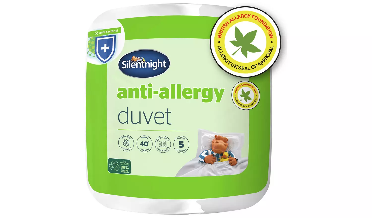 Silentnight Anti-Allergy 13.5 Tog Duvet - Single