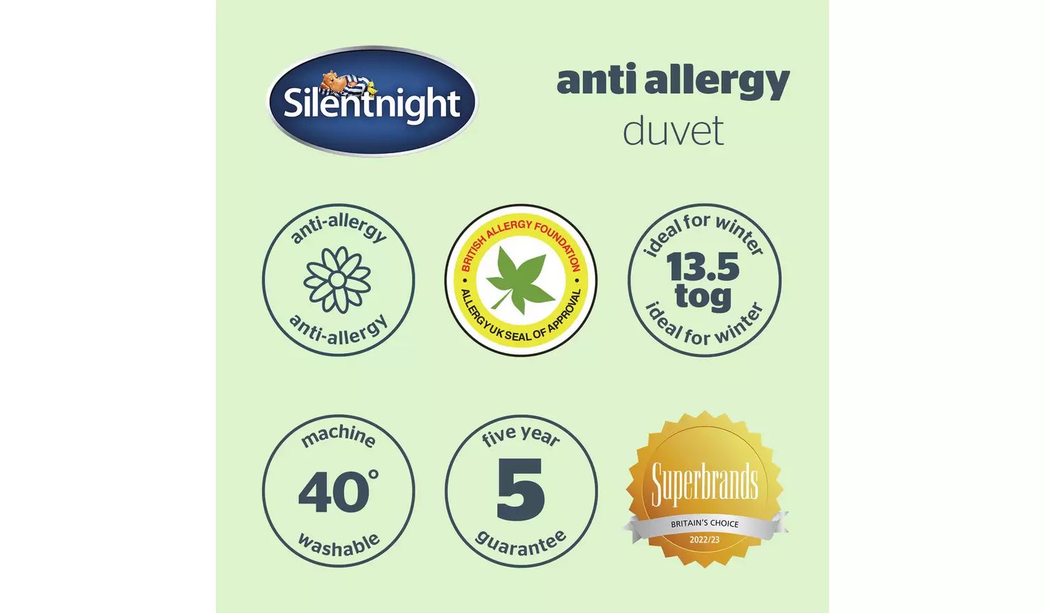 Silentnight Anti-Allergy 13.5 Tog Duvet - Single