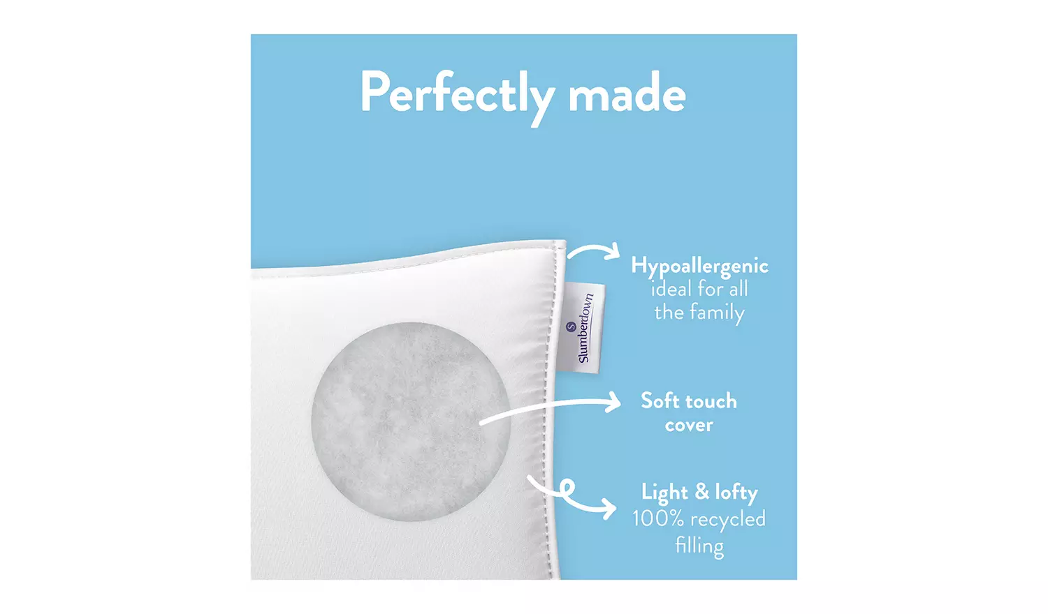 Slumberdown Summer Cool 4.5 Tog Duvet - Single