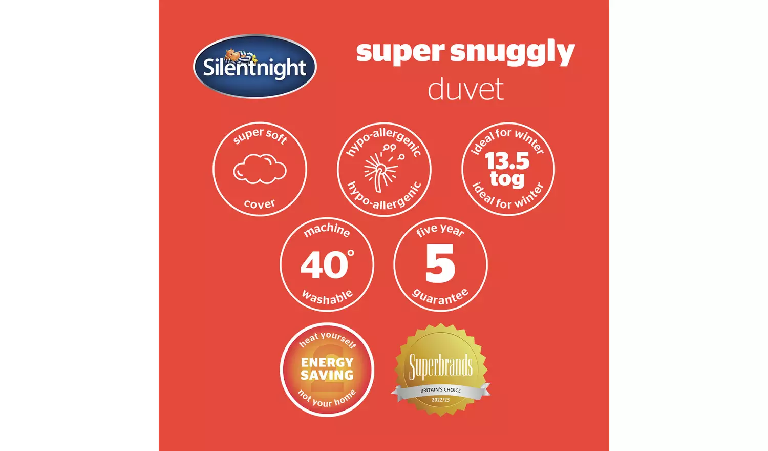 Silentnight Super Snuggly 13.5 Tog Duvet - Single