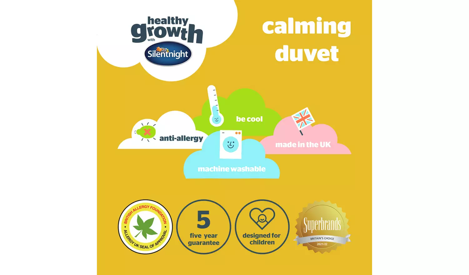 Silentnight Healthy Growth Calming 10.5 Tog Duvet - Single