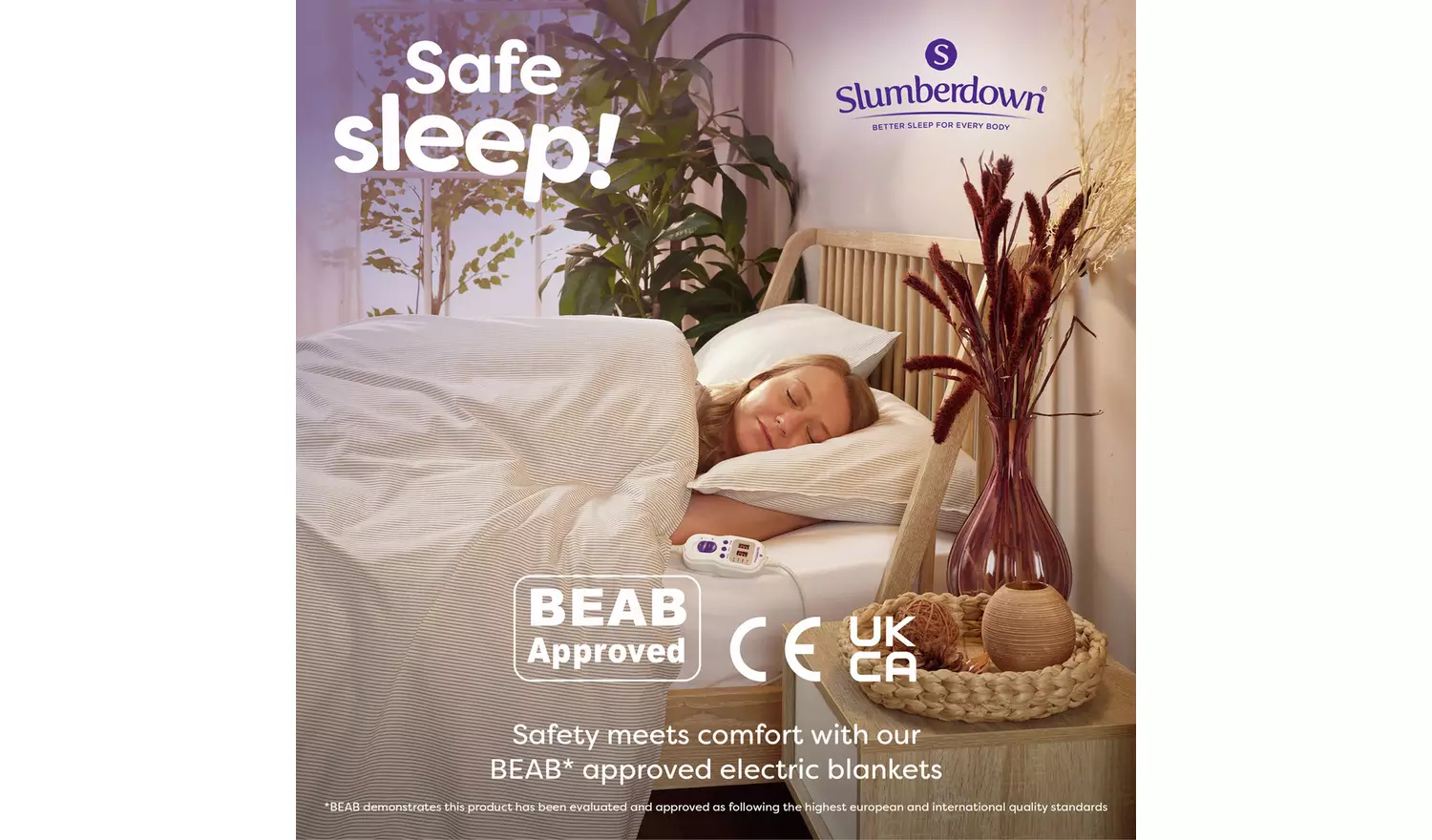 Slumberdown Warm Hugs Electric Blanket-King