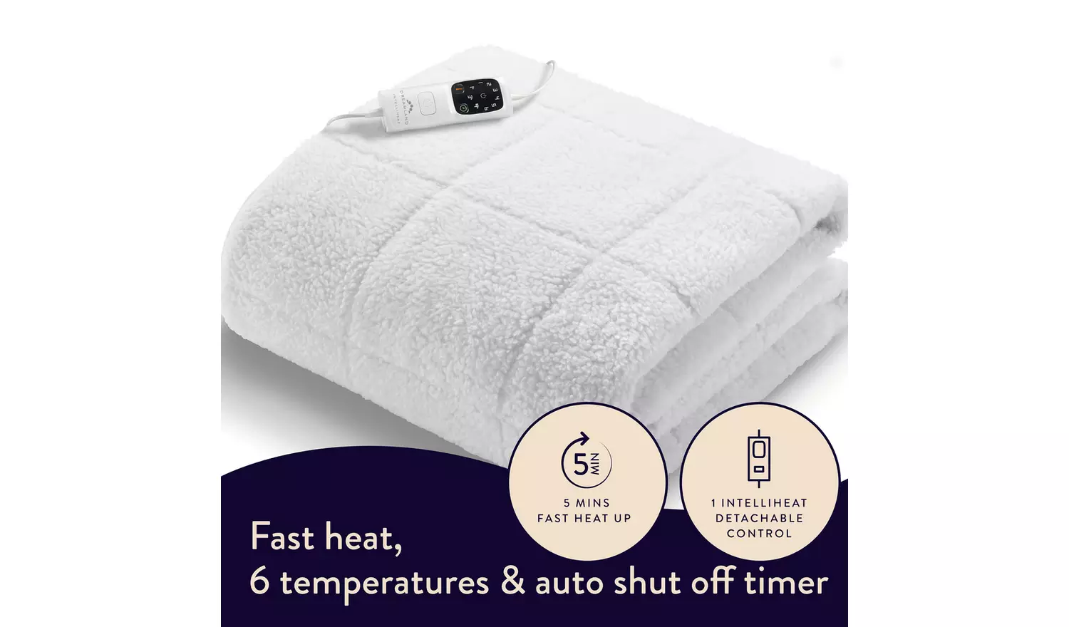Dreamland Sherpa Electric Underblanket Dual Control-King