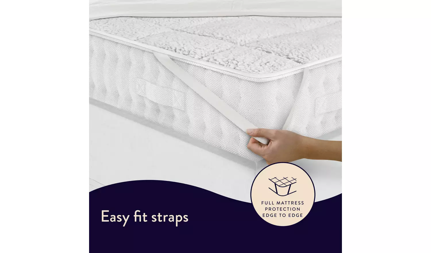 Dreamland Scandi Sherpa Dual Control Underblanket - Double