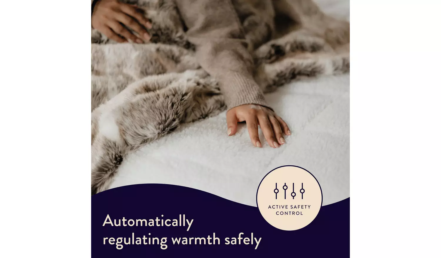 Dreamland Scandi Sherpa Dual Control Underblanket - Double