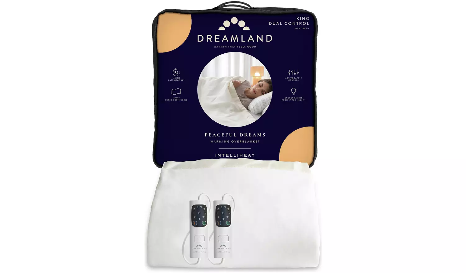 Dreamland Electric Overblanket Dual Control-King