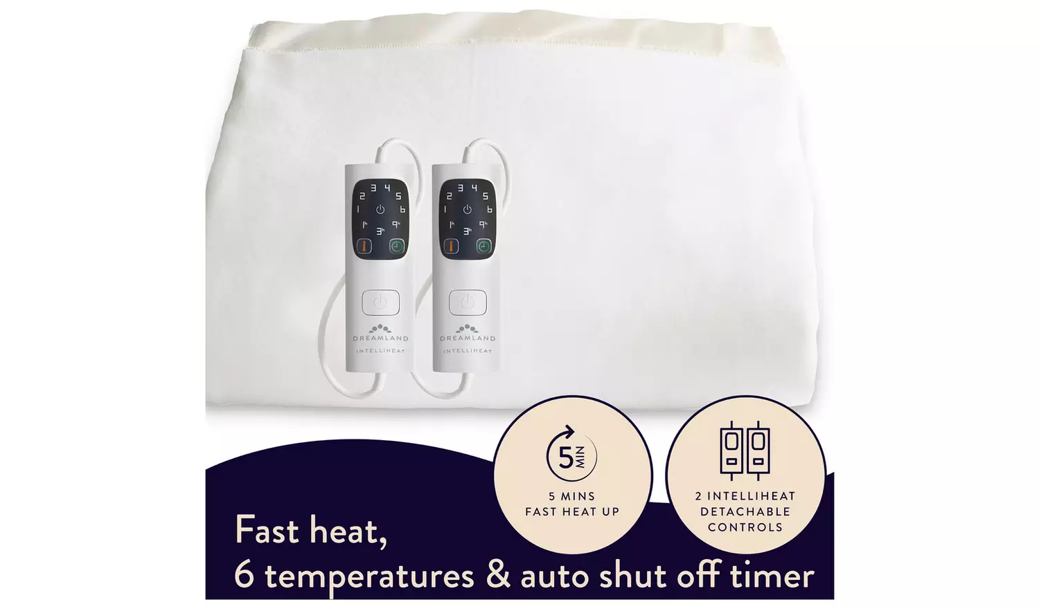 Dreamland Electric Overblanket Dual Control-King