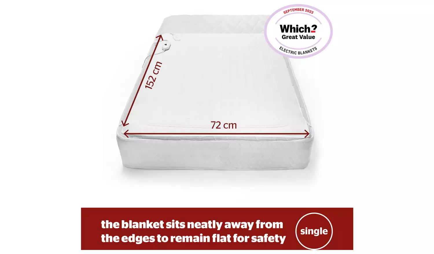 Silentnight Comfort Control Electric Underblanket - Single