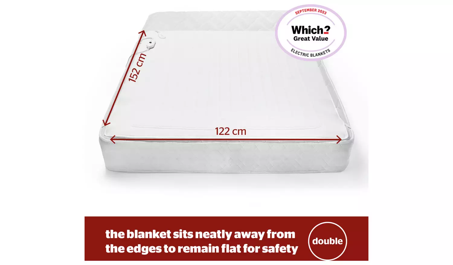 Silentnight Comfort Control Electric Underblanket - Double