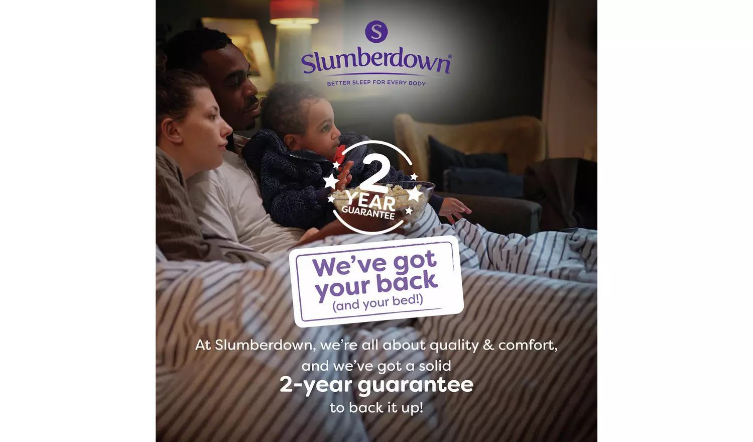 Slumberdown Perfectly Warm Luxury Electric Blanket-King Dual