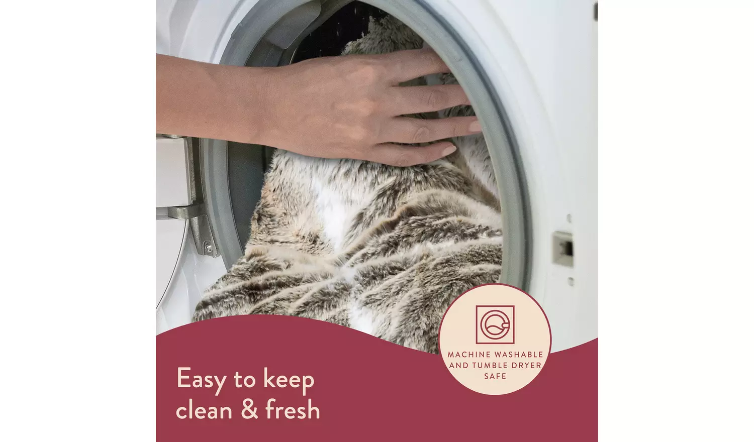 Dreamland Luxury Faux Fur Husky Heated Throw - Large