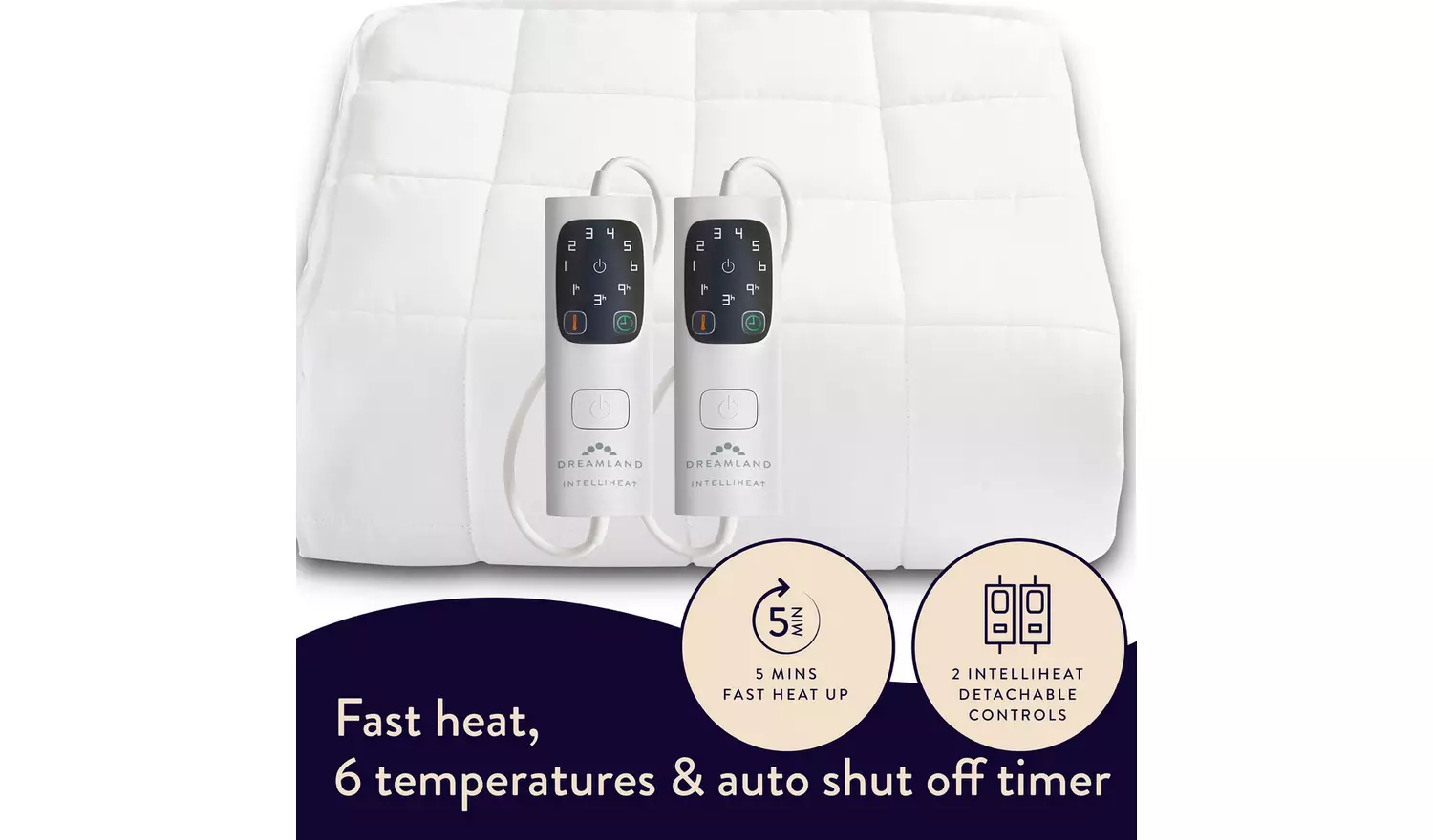 Dreamland Electric Mattress Protector DualControl-Super King