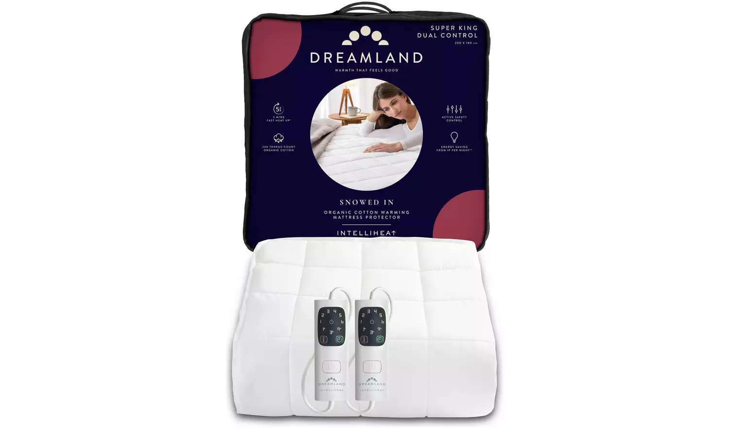 Dreamland Electric Mattress Protector DualControl-Super King