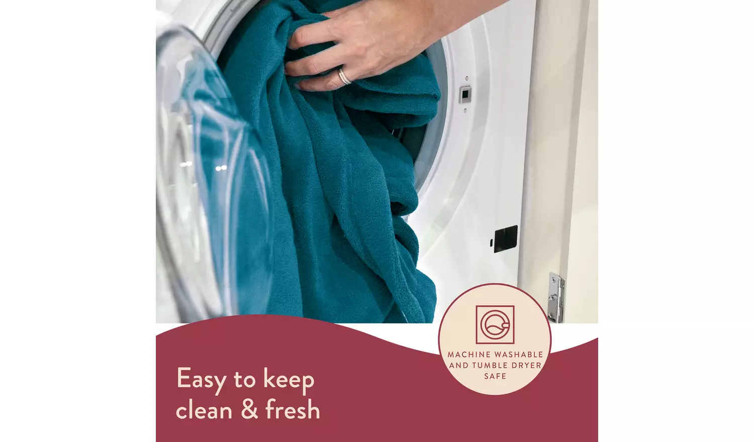 Dreamland Snuggle Up Teal Heated Throw - Large