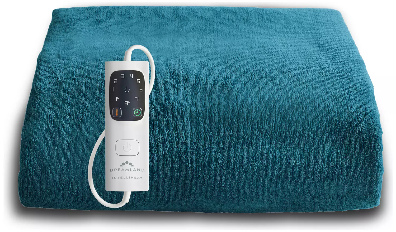 Dreamland Snuggle Up Teal Heated Throw - Large
