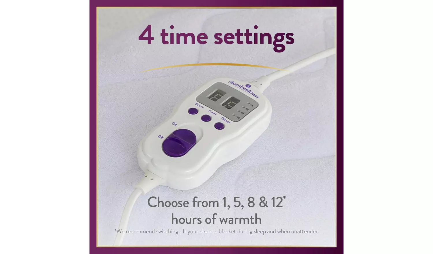 Slumberdown Perfectly WarmLuxury Electric Blanket - Single