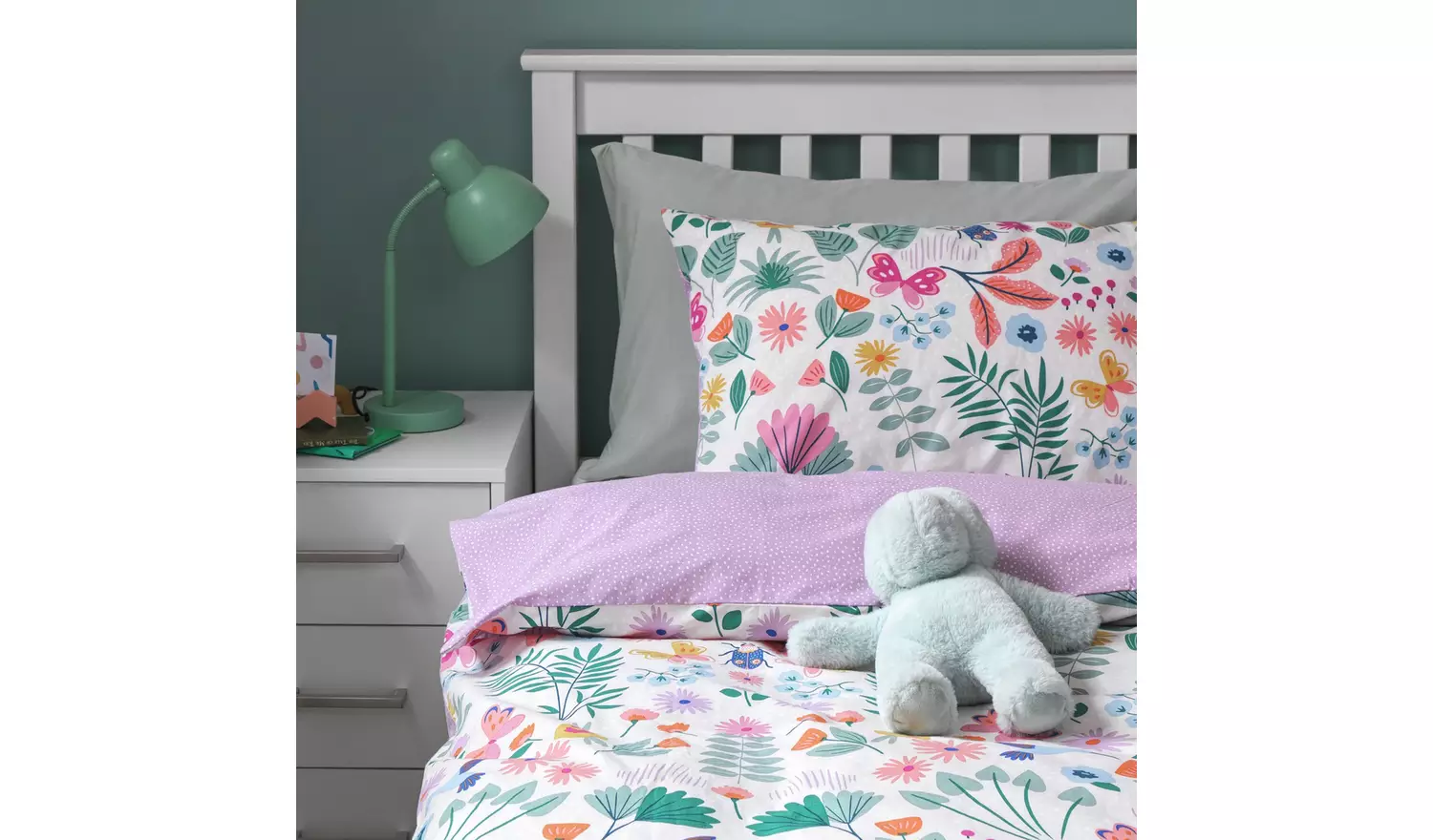 Habitat Kids Enchanted Symmetry Floral Bedding Set - Single